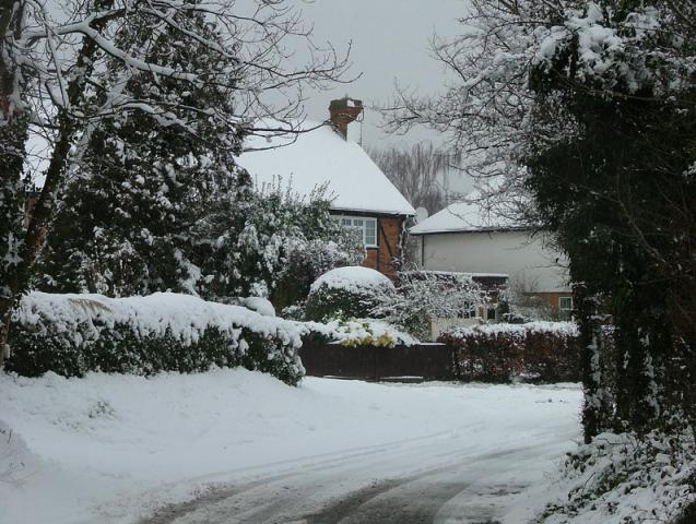 Oak Cottage from the distance