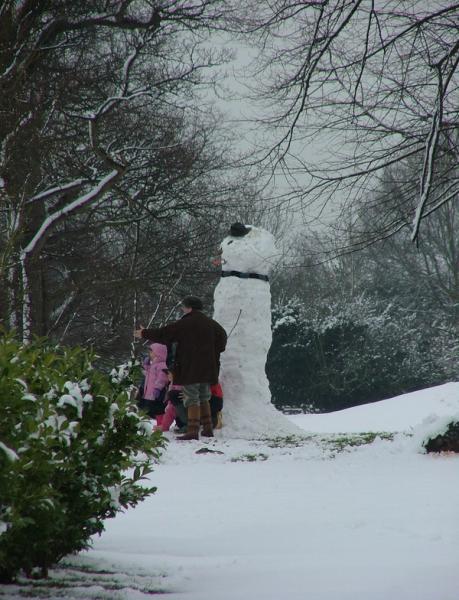 Giant monsters invaded the golf course