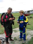 Tandem ugrás az esztergomi reptéren; 2004. június 13.