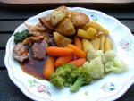 Roast Lamb On The Plate