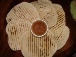 Garlic Flatbread with Fresh Tomato Sauce Dip