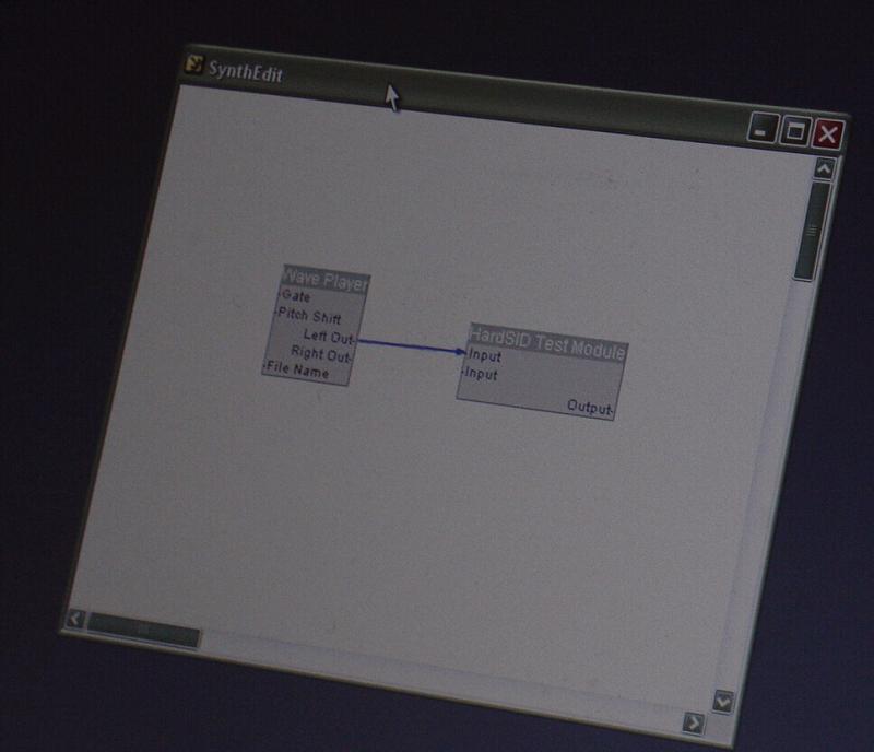 SynthEdit-ben a HardSID VSTi magja.