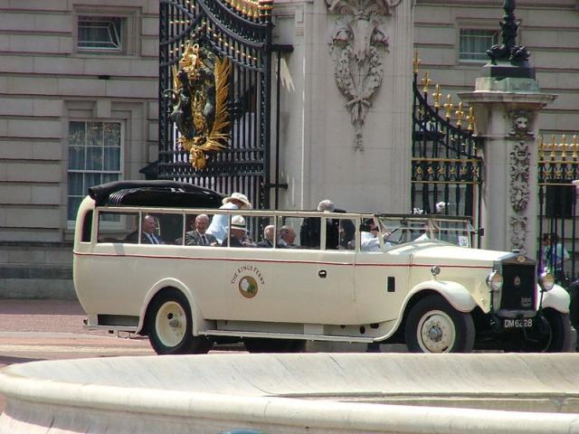 Veterans leaving the palace