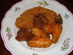 Paprika Chicken and Liver with Rice