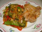 Vegetable Stir-fry with Grilled Chicken