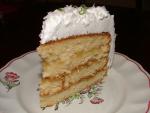 Citromos-kokuszos torta szelet